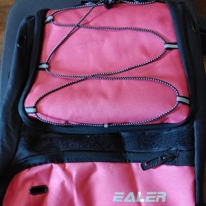 Black and pink baseball bat bag. Backpack